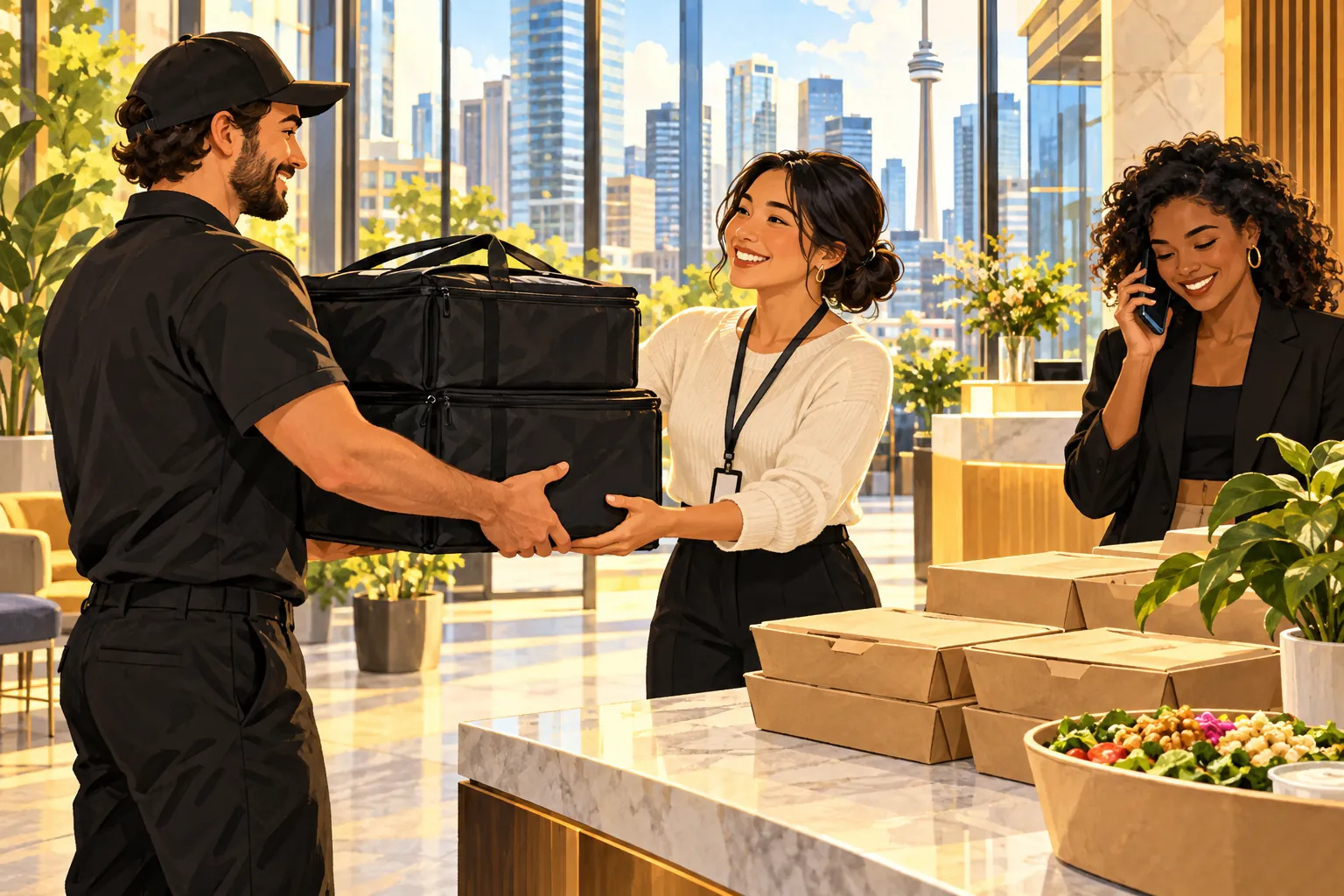 Same-Day Office Catering in Downtown Toronto: How Fast Quoting & Driver Arrival Alerts Prevent Late Lunches