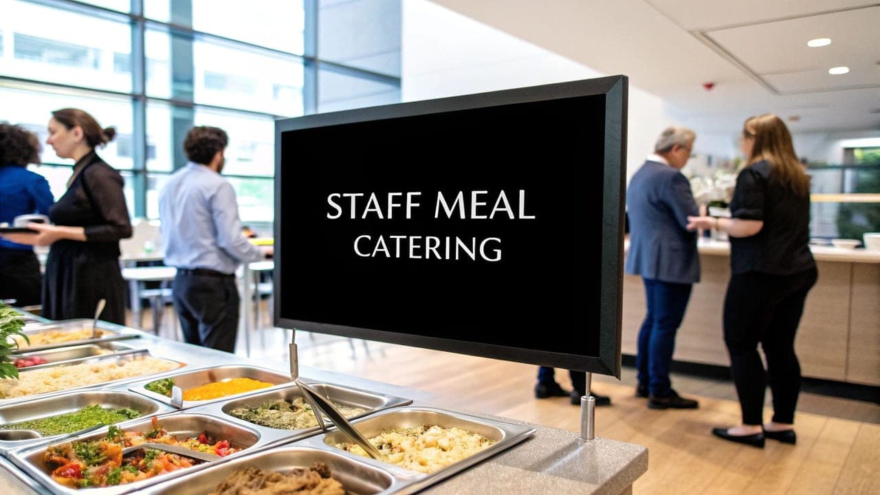 A Guide to Staff Meal Catering for Your Team
