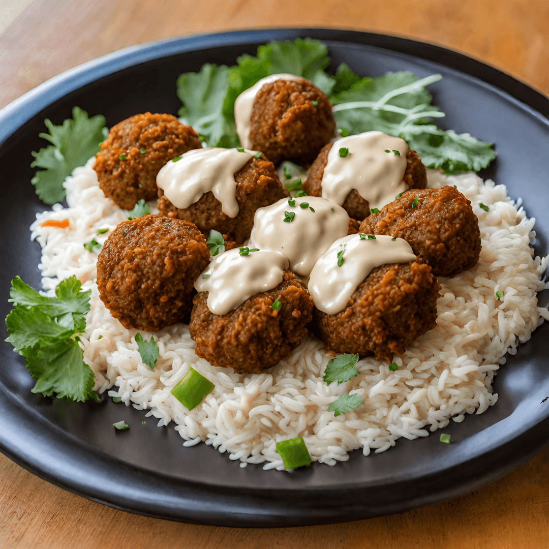 Falafel on the Rice — Shawarma Moose catering