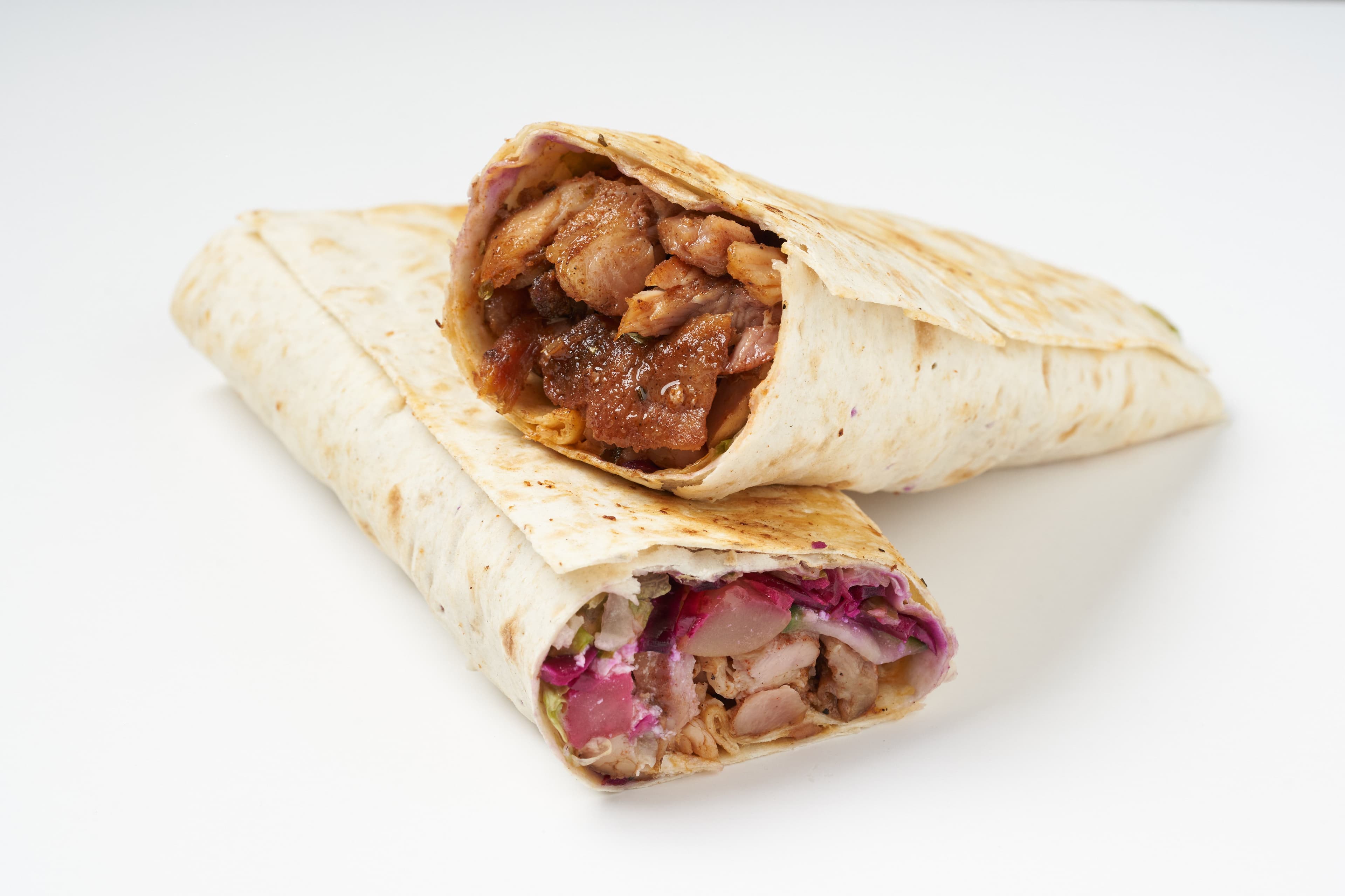 Saj Beef shawarma wrap — Shawarma Moose catering